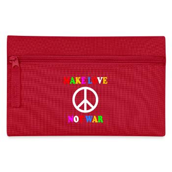 Make love not war - Trousse - rouge - Devant