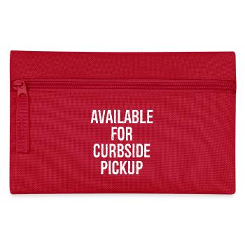 Disponible pour le ramassage en bordure de trottoir chemise drôle - Trousse - rouge - Devant