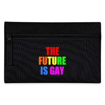 The future is gay - Federtasche - Schwarz - Vorne