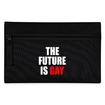 The future is gay - Federtasche - Schwarz - Vorne