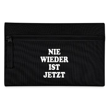 Nie wieder ist jetzt - Federtasche - Schwarz - Vorne
