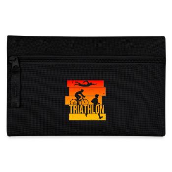 Triathlon - Federtasche - Schwarz - Vorne
