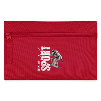 Eins mit dem Sport - Snowboard - Federtasche - Rot - Vorne