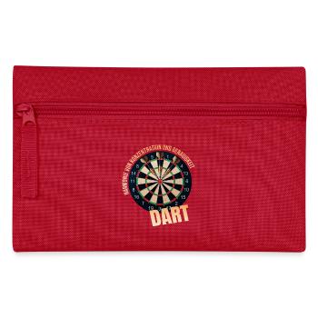 Harmonie von Konzentration &Genauigkeit - Dart - Federtasche - Rot - Vorne