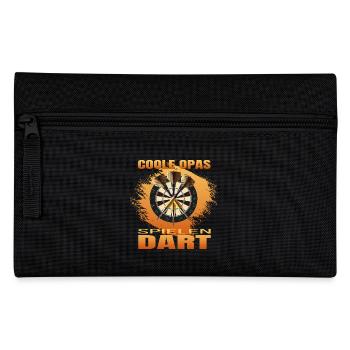 Coole Opas spielen Dart - Federtasche - Schwarz - Vorne