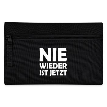 Nie wieder ist jetzt - Federtasche - Schwarz - Vorne
