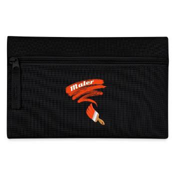 Kreativer Malpinsel Schriftzug - Federtasche - Schwarz - Vorne