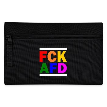 Fck afd - Federtasche - Schwarz - Vorne
