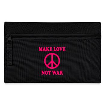 Make love not war - Pencil Case - black - Front