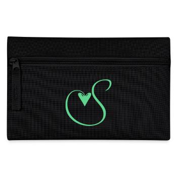 Monogram S Heart Vine - Pencil Case - black - Front