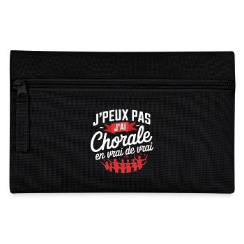 j peux pas j ai Chorale En vrie de vraie - Trousse - noir - Devant