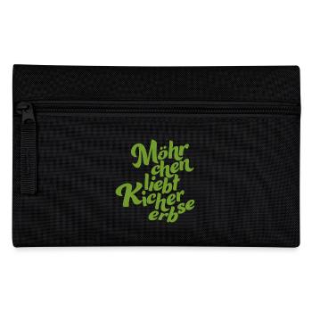 Logo without background green - Federtasche - Schwarz - Vorne