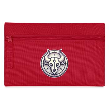 Conception minimaliste de l’insigne du crâne de taureau - Trousse - rouge - Devant