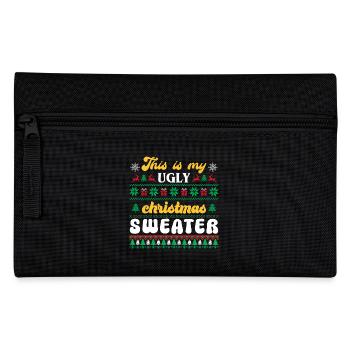 This is my Ugly Christmas Sweater - Pencil Case - black - Front