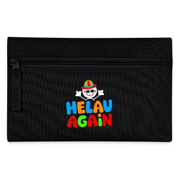 Karneval Düsseldorf Mainz Helau Clown Kostüm Fun - Federtasche - Schwarz - Vorne