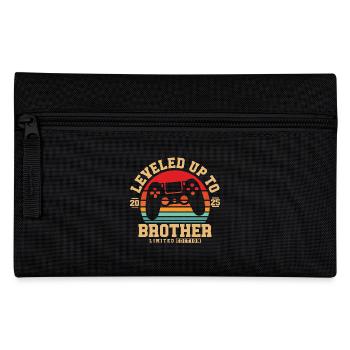 Promoted to Brother 2025 - Pencil Case - black - Front