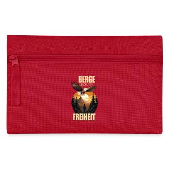 Berge bedeuten Freiheit - Federtasche - Rot - Vorne