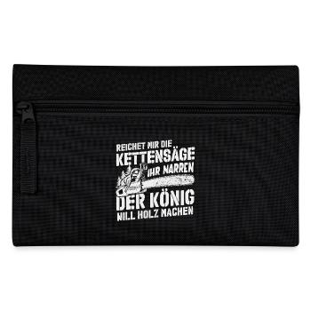 Der König will Holz machen - Federtasche - Schwarz - Vorne