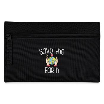 Climate Change Nature Conservation Environmental Protection - Pencil Case - black - Front