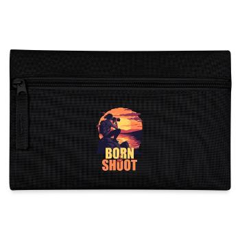 Born to shoot - Federtasche - Schwarz - Vorne
