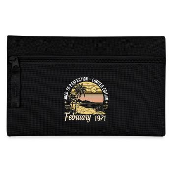 54th Birthday - Legend since February 1971 - Pencil Case - black - Front