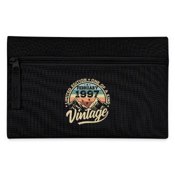 Februar 1997 Jahrgang Retro, Februar 1997 Geschenk - Federtasche - Schwarz - Vorne