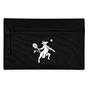 Kuh Tennis Ballon Silhouette Minimalistisch - Federtasche - Schwarz - Vorne