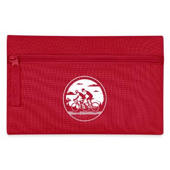 Radsport Illustration - Federtasche - Rot - Vorne