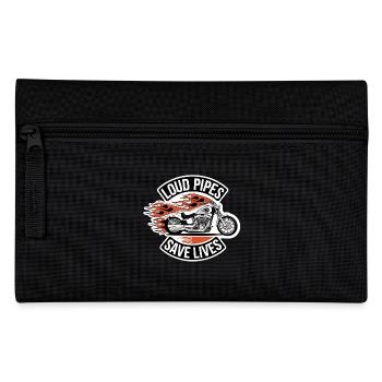 Loud Pipes Save Lives | Biker Spruch - Federtasche - Schwarz - Vorne