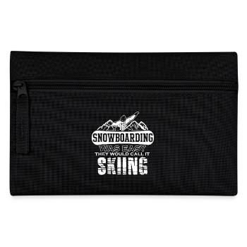 If Snowboarding Was Easy It - Pencil Case - black - Front