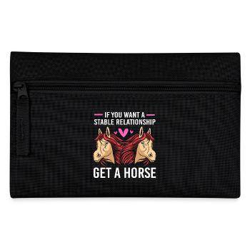 Courses de chevaux - Trousse - noir - Devant