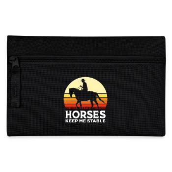 Courses de chevaux - Trousse - noir - Devant