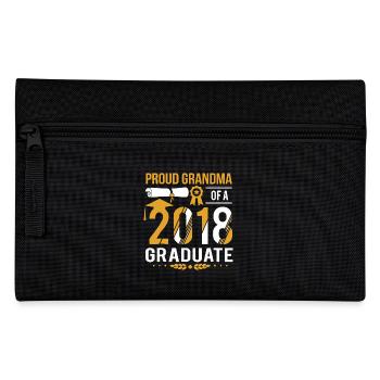 Proud Grandma of A 2018 Graduate - Pencil Case - black - Front