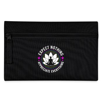 Buddhism Buddhist Buddha Zen Meditation Namaste - Pencil Case - black - Front