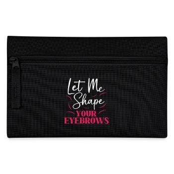 Makeup Microblading Cosmetic Beautician - Pencil Case - black - Front