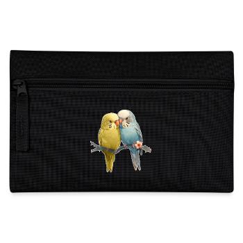 Budgies - Pencil Case - black - Front