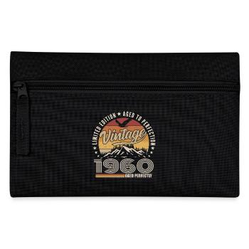 1960 Geschenk 65. Jubiläum 1960 Jahrgang 1960er Jahre - Federtasche - Schwarz - Vorne