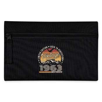 1963 Geschenk 62. Jubiläum 1963 Jahrgang 1963 - Federtasche - Schwarz - Vorne