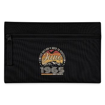 Juni 1965 Geschenk 60. Jahrestag Juni 1965 Retro - Federtasche - Schwarz - Vorne