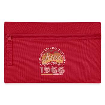 June 1966 59th Anniversary Gift June 1966 Retro - Pencil Case - red - Front