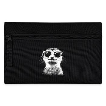 Lunettes de soleil cool Meerkat Été - Trousse - noir - Devant