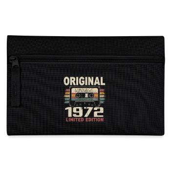 1972 Geburtstagsgeschenk 1972 Jahrgang 1972 Retro - Federtasche - Schwarz - Vorne