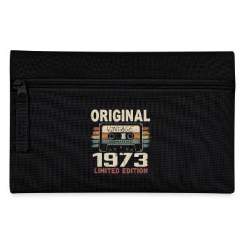 1973 Geburtstagsgeschenk 1973 Jahrgang 1973 Retro - Federtasche - Schwarz - Vorne
