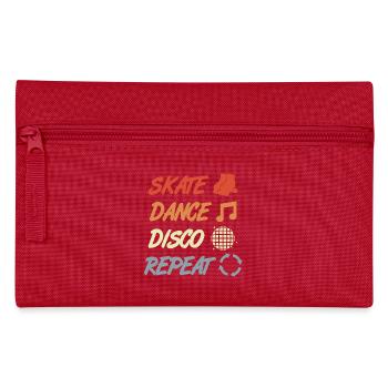 Rollschuhfahrer Disco - Federtasche - Rot - Vorne