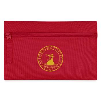 Drakkar jaune viking et boussole - Trousse - rouge - Devant