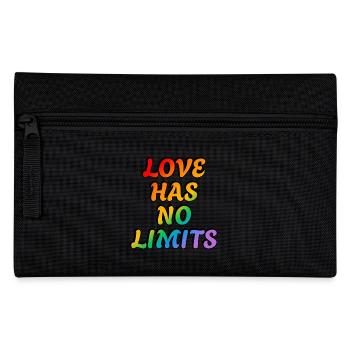 Die Liebe kennt keine Grenzen - Federtasche - Schwarz - Vorne