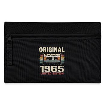 September 1965 Birthday, born in September 1965 - Pencil Case - black - Front