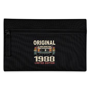 September 1988 Geburtstag, geboren im September 1988 - Federtasche - Schwarz - Vorne
