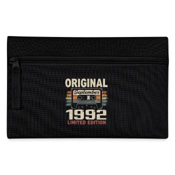 September 1992 Geburtstag, geboren im September 1992 - Federtasche - Schwarz - Vorne
