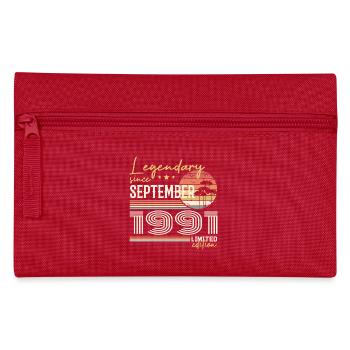 Septembre 1991 Né en Septembre 1991 September 1991 - Trousse - rouge - Devant